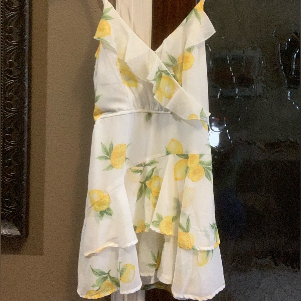 Lemon print dress